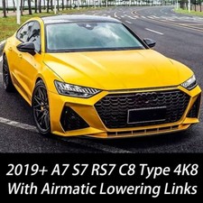 For 18+ AUDI A7 S7 RS7 C8 4k8 Adjustable Air Ride Suspension Lowering Links Kit