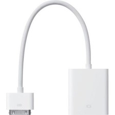 Genuine Apple 30 Pin Connector to VGA Adapter Connection Cable iPad/iPhone A1368