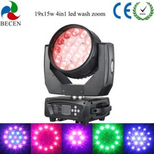 New Version 19x15w RGBW 4in1 Led wash zoom moving head light dj Stage Lighting