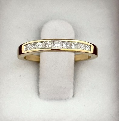 CLASSIC HALF ETERNITY BAND 14K YG, 0.50 CAR NAT DIAMONDS, APPR. RET USD $1,300+T