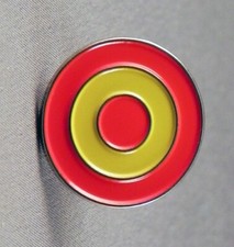 SPAINSH COLOUR MOD ROUNDEL ENAMEL PIN BADGE - NEW