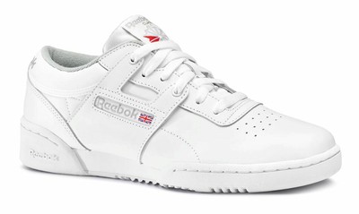 Reebok Workout Low White, Grey Leather 