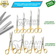 TC Surgical Medical Operating Mayo Scissors Straight & Curved German Grade