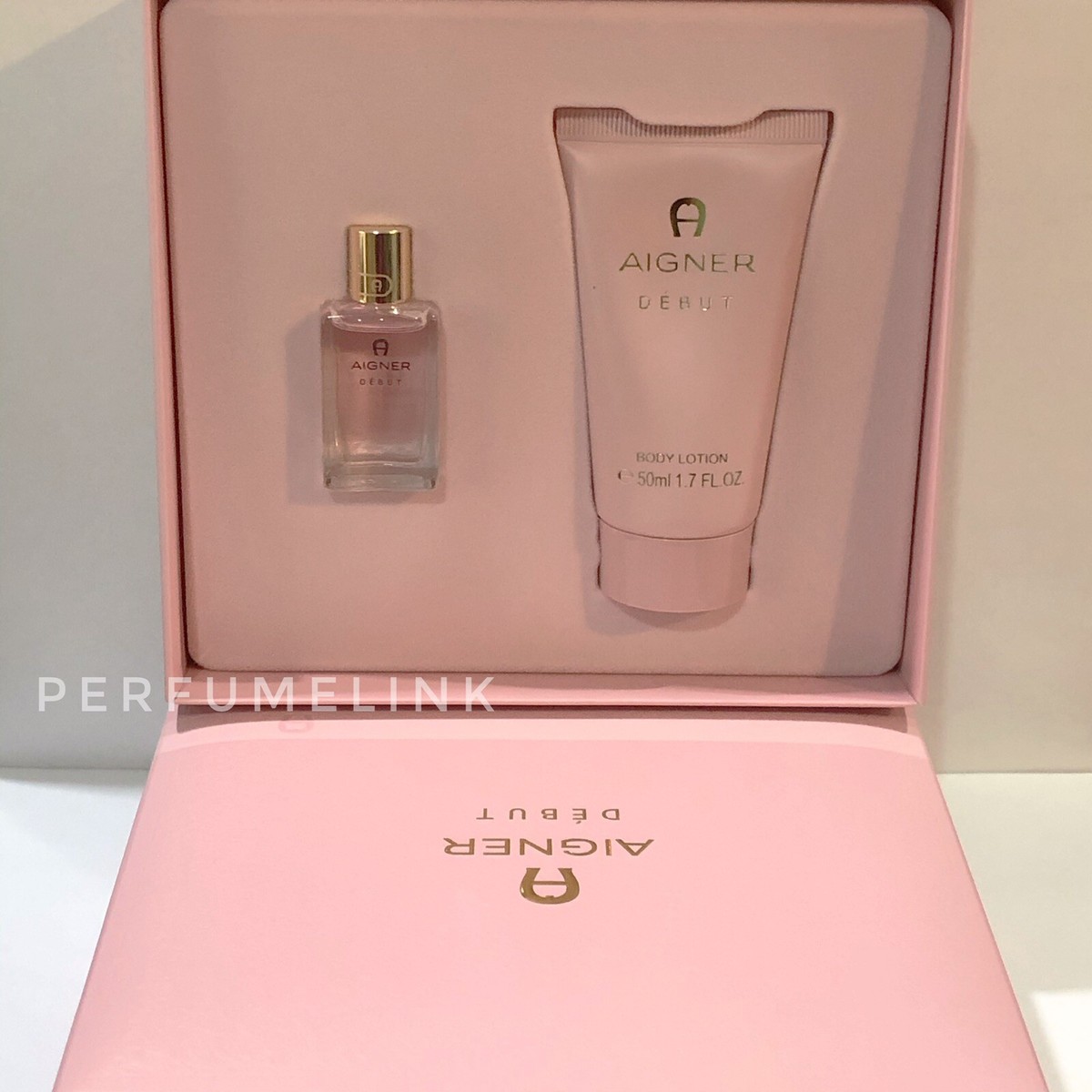 AIGNER DEBUT 8ml EDP 50ml BODY LOTION PIECES SMALL SET FOR