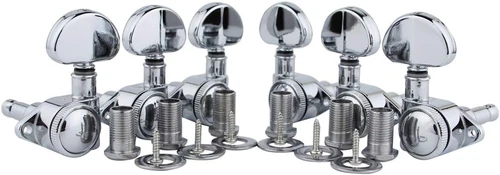 Guitar Locking Tuners (3L + 3R) - 1:21 High End Roto-Grip Rotomatic Lock String 
