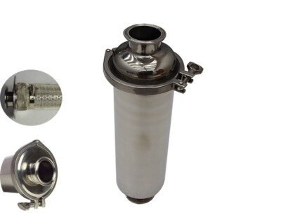 Stainless Sanitary Filter Clamp Inline Straight Strainer 100 Mesh 2''Connection