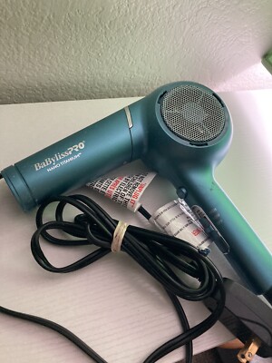 BaBylissPro Nano Titanium Hair Blow Dryer Two Speed Blue 1875 W BNT5175UC WORKS