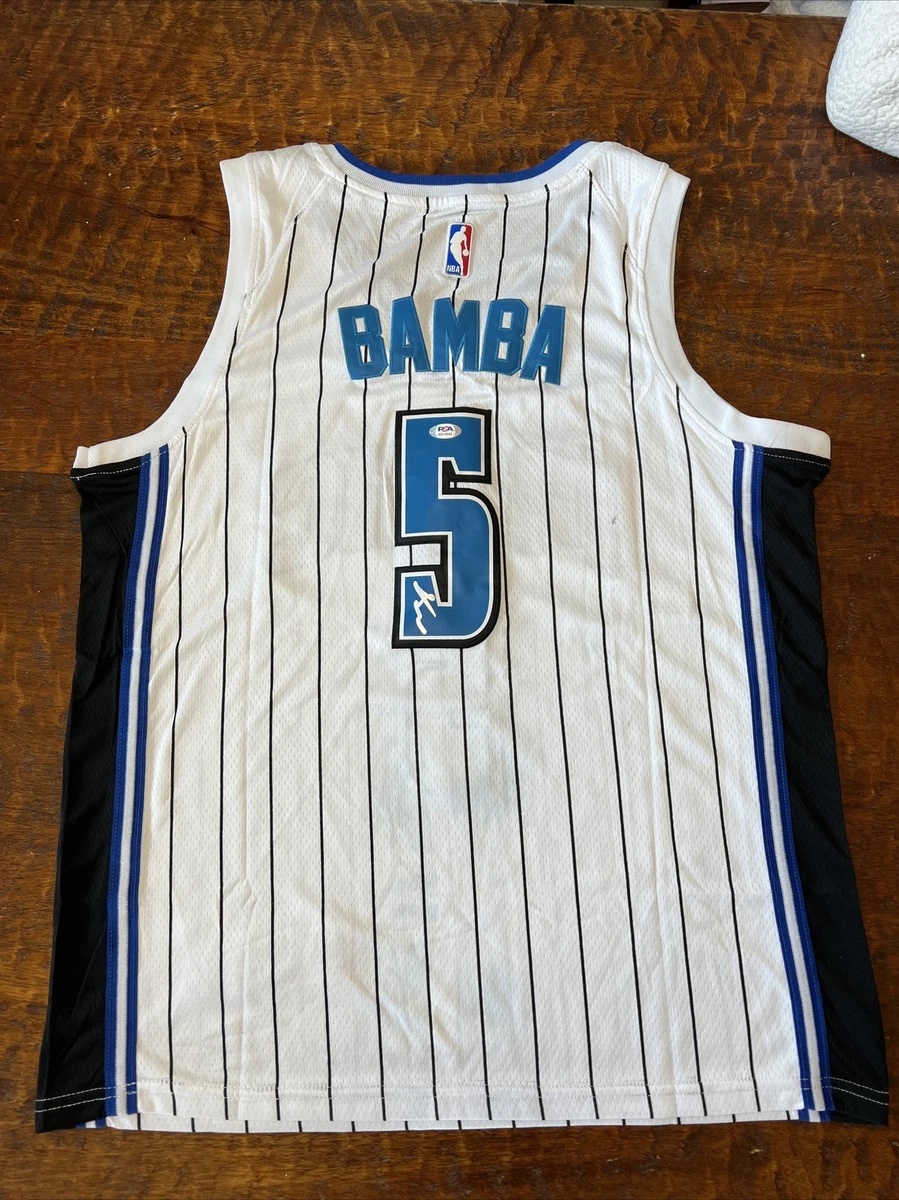 Mohamed Mo Bamba Orlando Magic Signed Autographed Blue #5 Jersey