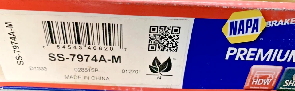 Pastillas de freno semimetálicas caja abierta NAPA Premium SS7974AM F250 F350 F450 Foto 2 de 2