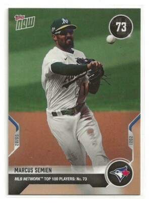 2021 Topps Now Marcus Semien MLB Network Top 100 Players No. 73 - Short Print