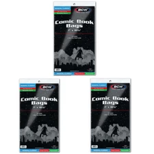 300 - BCW Current Modern Thick 2-Mil Polypropylene Resealable Comic Book Bags!