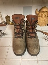 Red Wing Steel Toe Brown Leather Vintage Lace Up Made in USA Boots 13 D