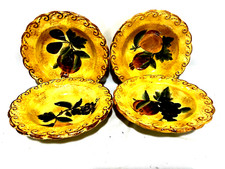 Raymond Waites Pompeii Set Of 4 Rimmed Pasta/Soup Bowls 8 3/4"