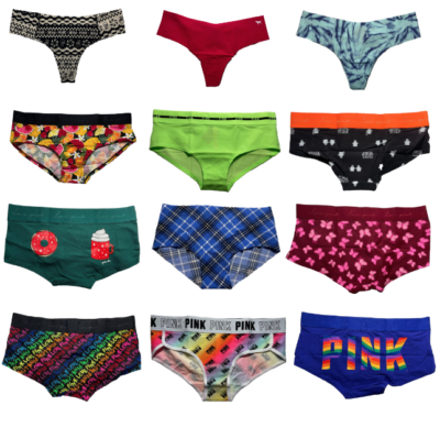 A VICTORIA'S SECRET ショーツ！ S x 4 Victoria Secret PINK Underwear XS to XXL Boyshorts Thongs or