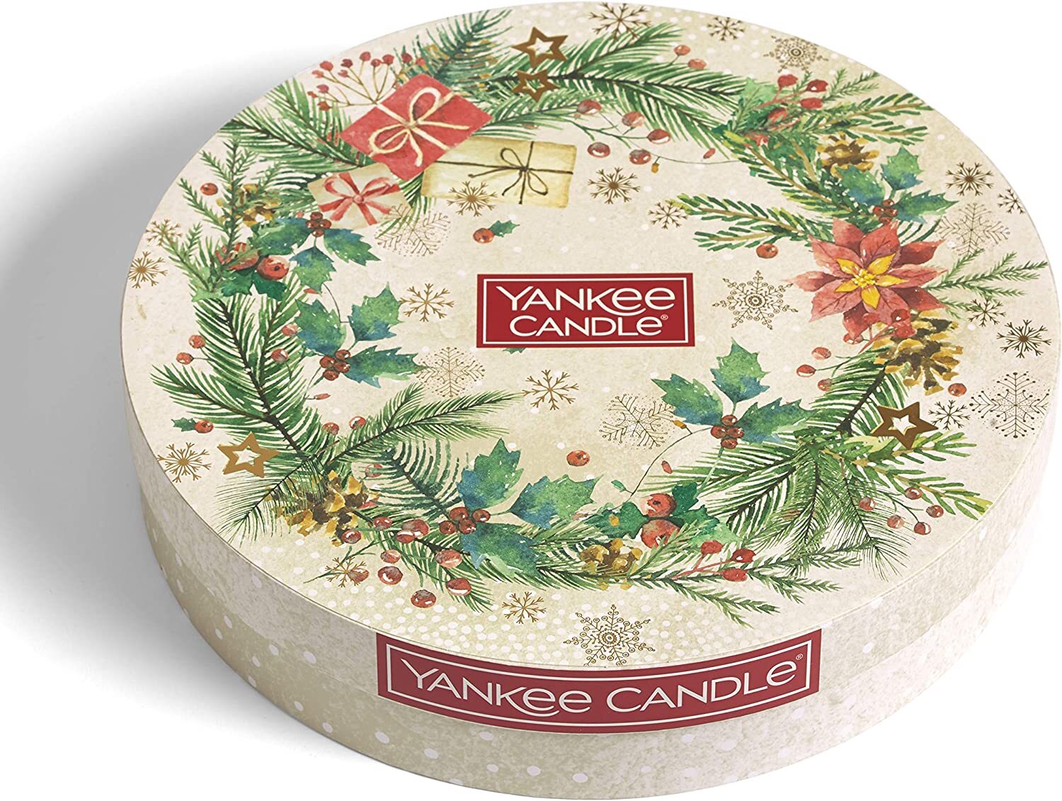 Yankee Candle Gift Set Christmas 18 Scented Tea lights + 1 Holder