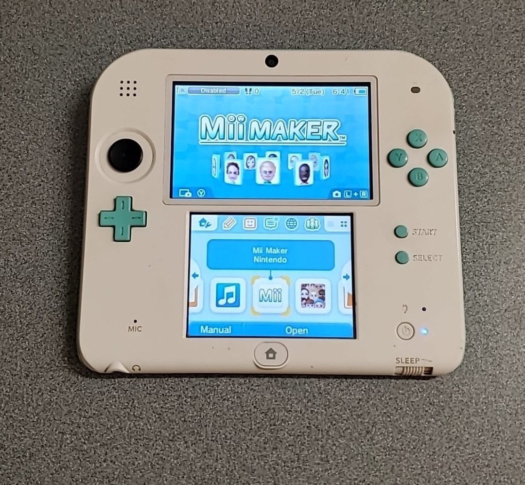 Nintendo 2DS Special Edition Sea Green Video Game Console w/ Free Boxed Shipping