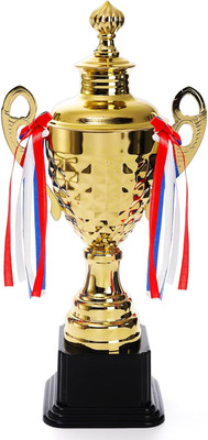 Large Trophy Cup for Custom Trophy Keepsake, Gold Award for Sports, Tournaments,