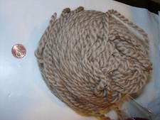 tan brown bone wool BLEND KNITTING CROCHET DESIGNER YARN CRAFTS FIBER ARTS 77G