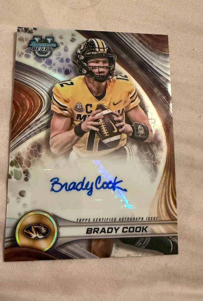 2024 Bowman's Best University - Best of 2024 Autographs Brady Cook #BOA-BC (AU,