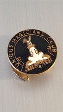 Vintage Unique Magicians Club Enamel Pin Badge