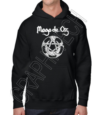 MAGO DE OZ MOLINOS DE VIENTO  SUDADERA NEGRA / BLACK HOODIE ROCK ESPAÑA