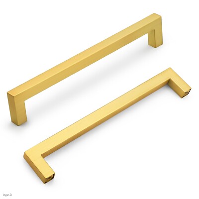 Probrico 192 mm Schrankgriffe Gold Edelstahl - 10 Stück