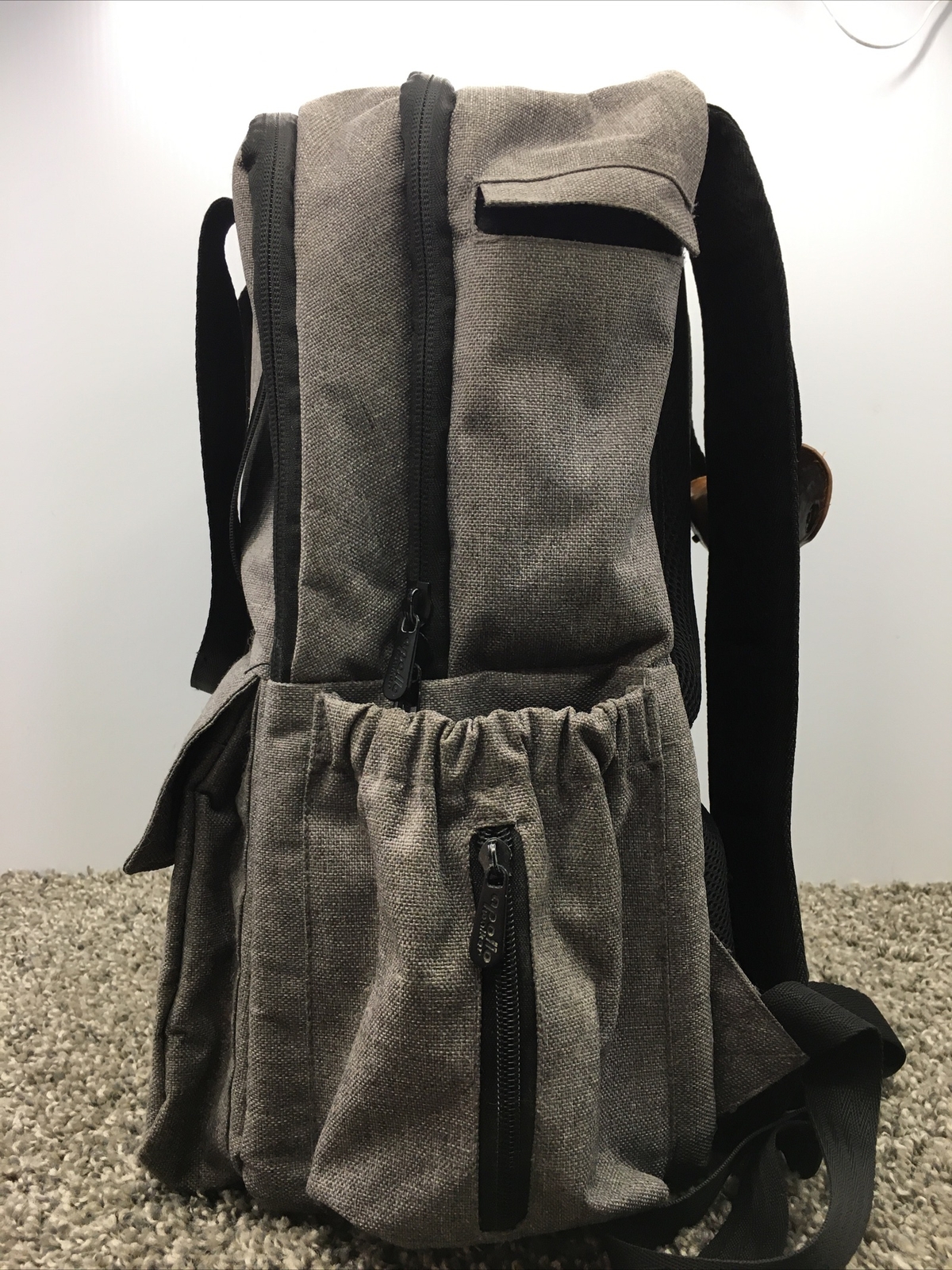 Apollo Walker Backpack Canvas Gray Multi-Pocket C… - image 4