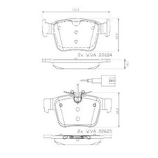 BREMBO Garnitures de Freins Arrière pour Maserati Ghibli Levante SUV Fermé