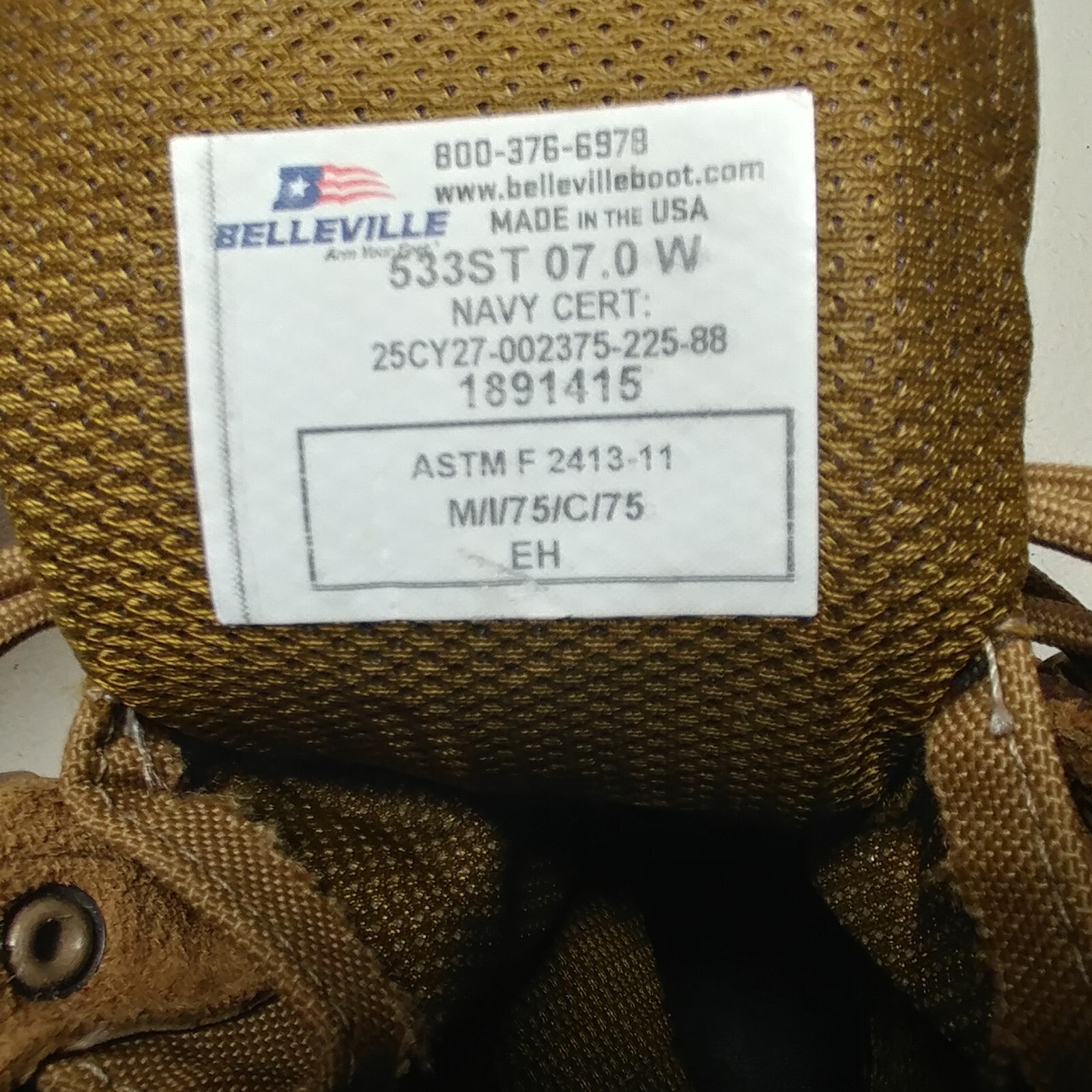 Belleville 533ST Sabre Hot Weather Hybrid Steel Toe Assault Boots Men's