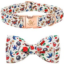Dog Collar Girl or Boy Dog Collar Bowtie Pet Collar Bow Customize Collar Bow ...