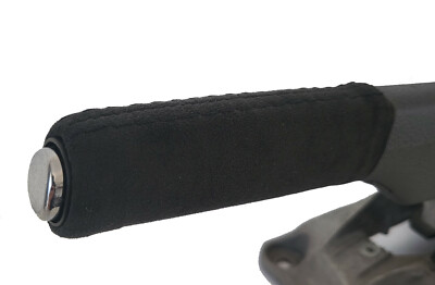 FÜR VW GOLF 5 6 EOS SCIROCCO HANDBREMSE GRIFF ÜBERZUG  ALCANTARA   NAHT SCHWARZ