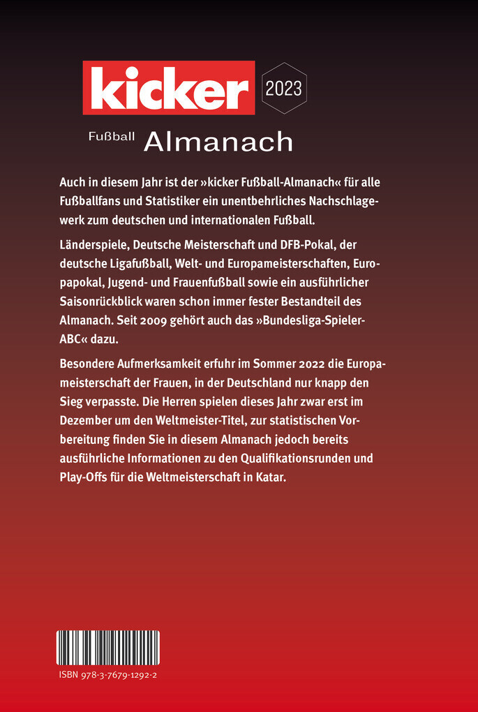 Thumbnail - Kicker Fußball Almanach 2023 | Kicker | 2022 | Deutsch
