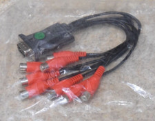 D-Type DB9 Male to 8 x RCA Female Utility Converter Cable Splitter