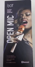 iJoy Open Mic Bluetooth Karaoke Microphone ROSE GOLD Up To 5 Hrs Of Play Time