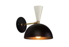1950's Mid Century Modern Brass Italian Wall Sconce Stilnovo Wall Fixture Light