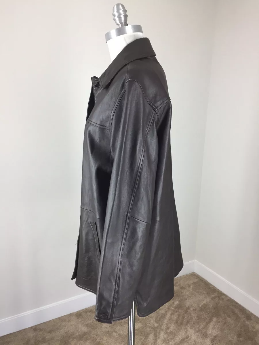 Centigrade store leather coat
