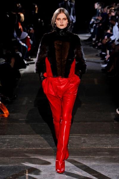 Givenchy Red Leather Pants Size 38 | eBay