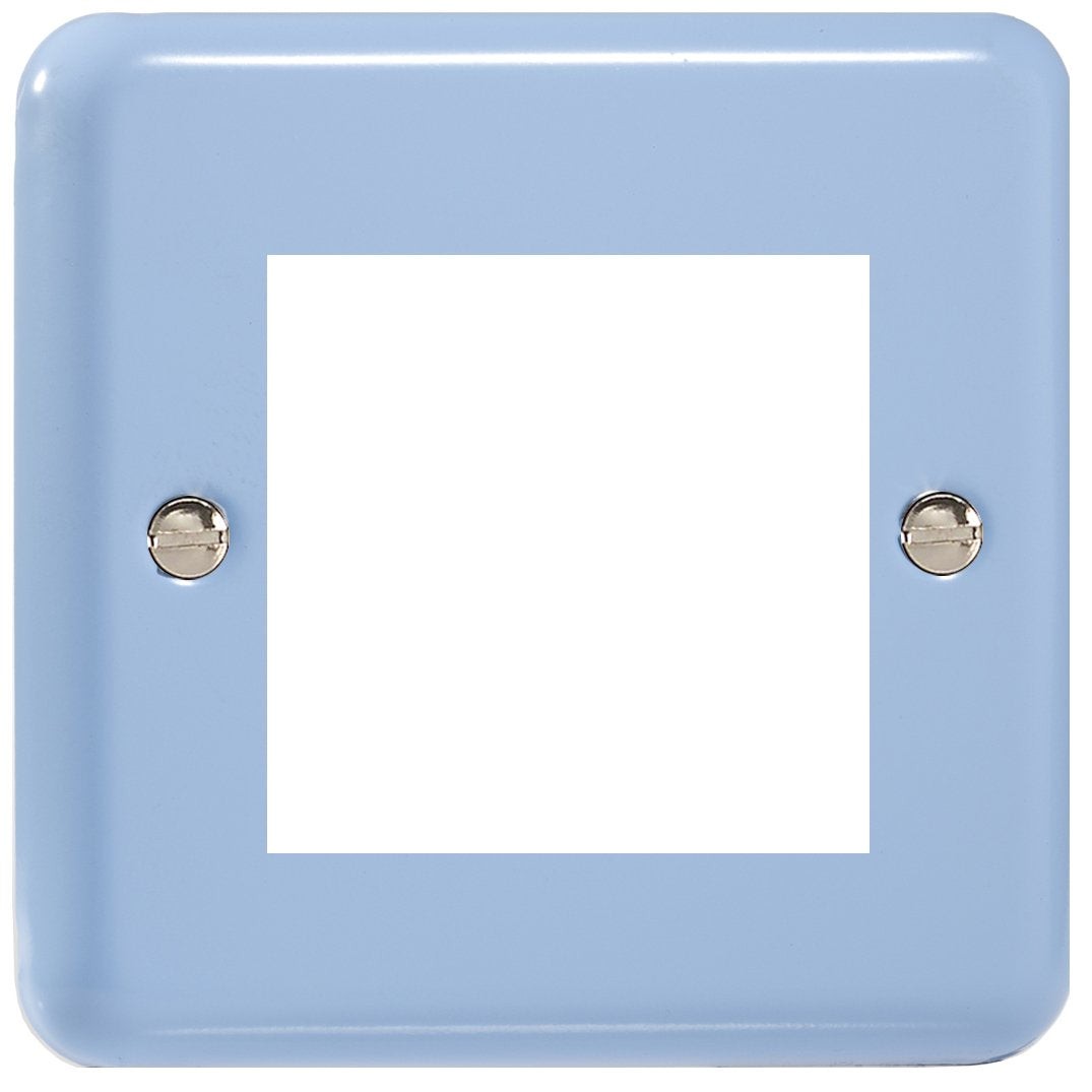 Varilight Single Size Data Grid Face Plate For 2 Data Modules, Blue XYG2.DB