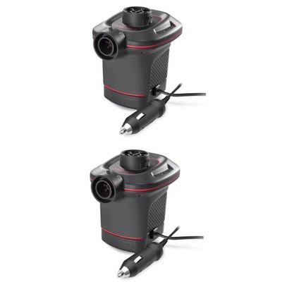 Intex 12 Volt Quick-Fill DC Car Electric Inflatable Float & Air Bed Pump (2)