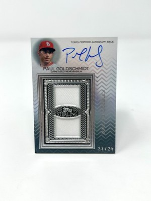 2021 Topps Sterling Sterling Swings Auto Relics Paul Goldschmidt #SWAR-PG 23/25