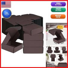 Wuqoioo 50 Pack Small Corrugated Mailer Boxes 6 x 4 x 1.6 Inches Brown