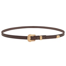 Brown Leather Cowboy Hat Bands Men Women Western Fedora Panama Belts Gold Buckle