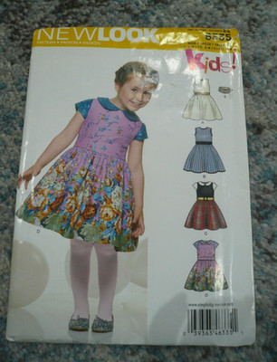 New Look 6335 Kinder Jugendliche Alter 3,4,5,6,7,8 Kleid x 4 Sommer/Sonne/Party usw.
