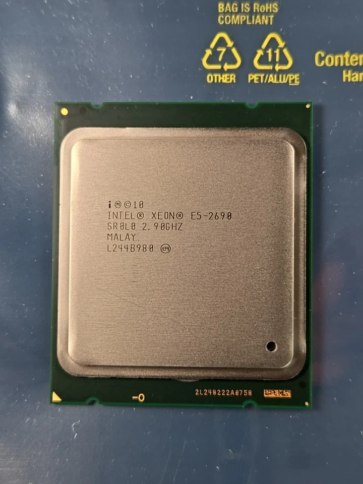 Matched Pair of Intel Xeon E5-2690 8 Core 2.9GHz SR0L0 LGA 2011 Processor CPUs - Image 2 of 4
