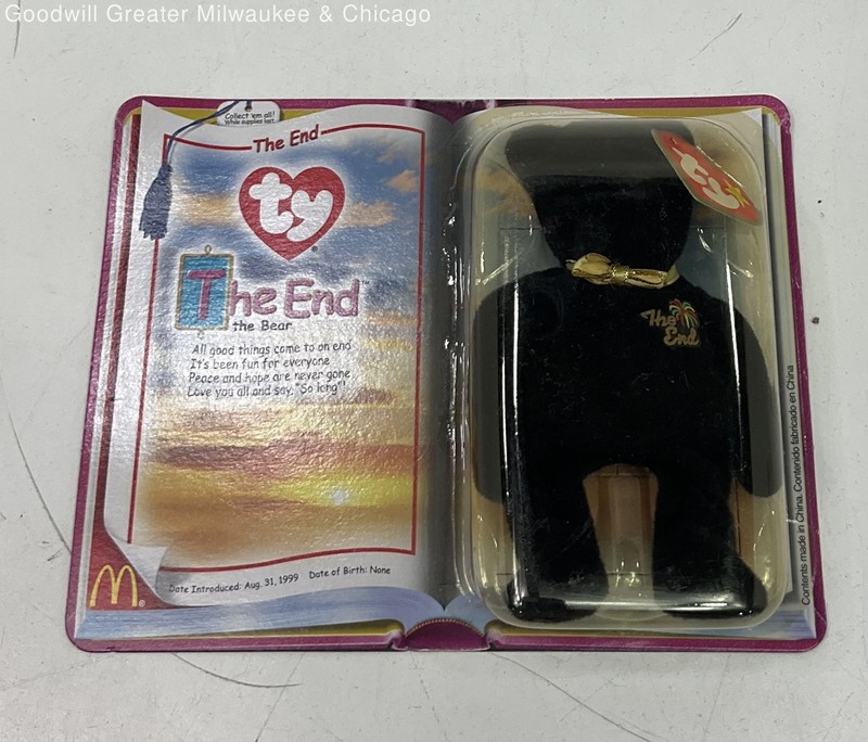 Sealed 2000 Ty Mcdonald's Teenie Beanie Baby "The End The Bear" Collection