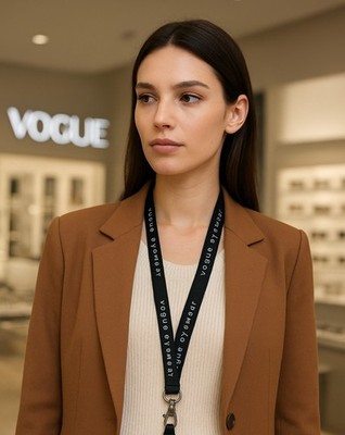 Original Vogue Eyewear Badge Schnürsenkel schwarz - neu, 45 cm