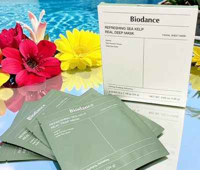 BIODANCE REFRESHING SEA KELP REAL DEEP MASK for Sensitive Skin - 4 Pack