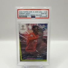 2020-21 Topps Chrome X Steve Aoki UEFA Champions League Neon Future Soccer Cards Checklist 19