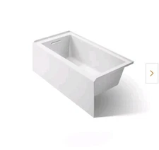 Underscore 60 in. x 30 in. Soaking Bathtub Left-Hand Drain in Whiteby KOHELER