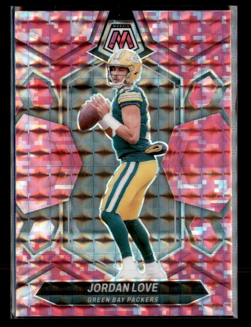 2024 Panini Mosaic #78 Jordan Love Mosaic Camo Pink